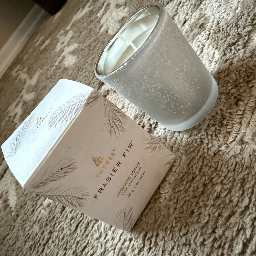 Frosted Glass Candle *New in box*